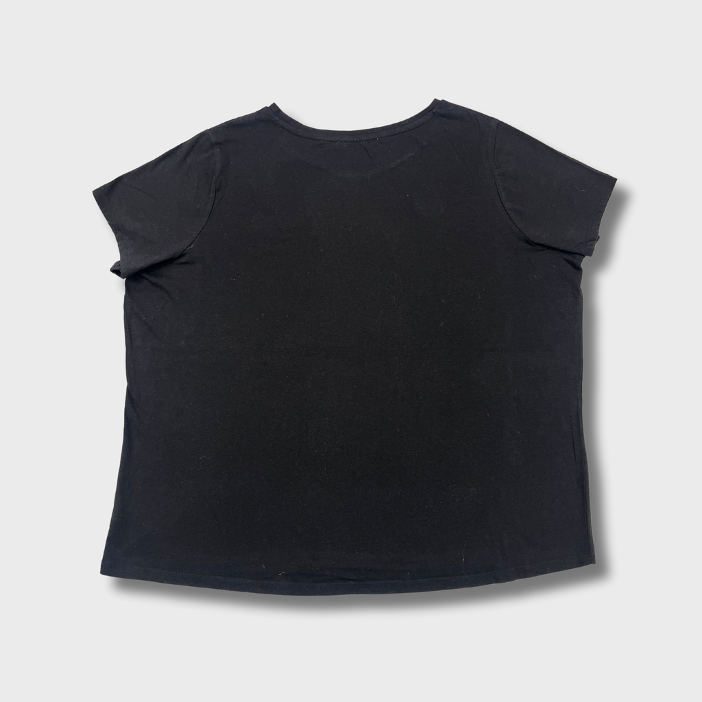 Women’s Black Sequin Cherry T-Shirt – Size XL | Stylish & Glamorous Casual Top