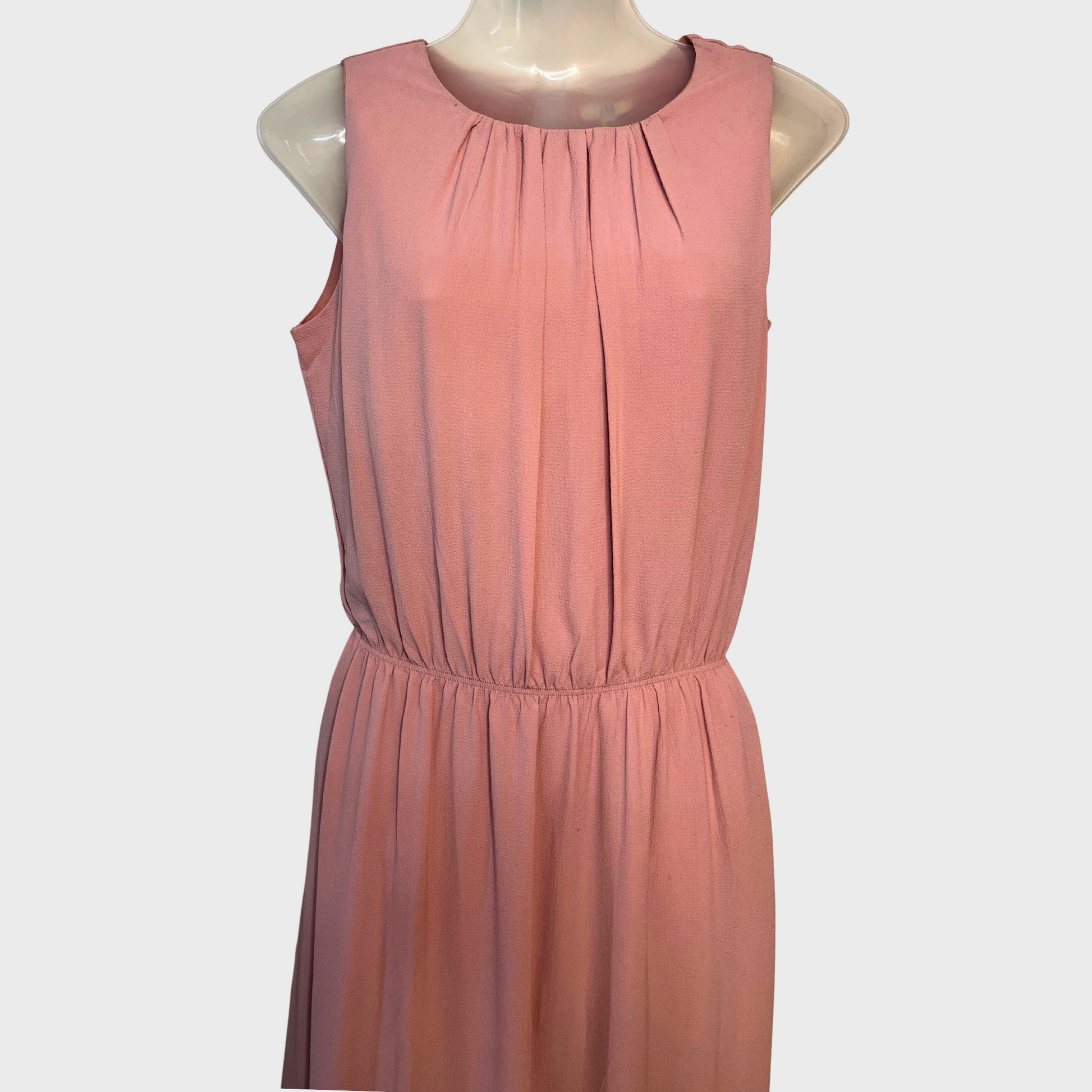Women’s Blush Pink Sleeveless Maxi Dress – Size M | Effortless Comfort & Style by AND