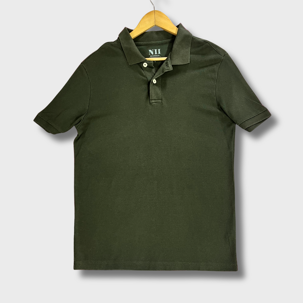 Men's Moss Green Polo T-Shirt – Size L | NII Premium Comfort & Style