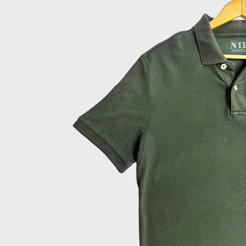 Men's Moss Green Polo T-Shirt – Size L | NII Premium Comfort & Style