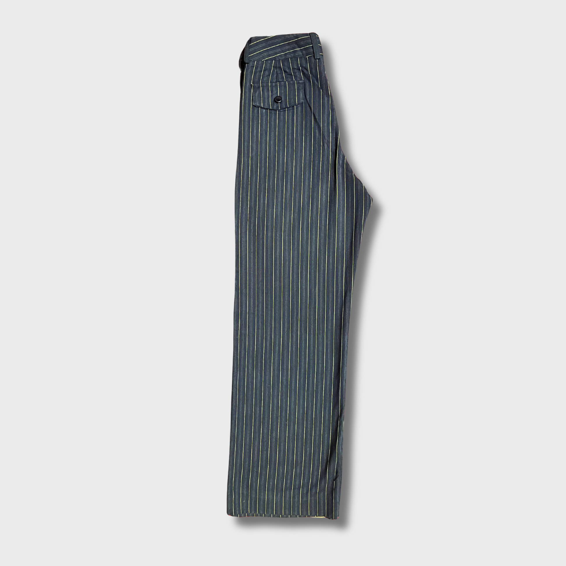 Women’s Navy Blue Striped Office Trousers – Size 28 Waist | Scott Taylor Dressy Workwear