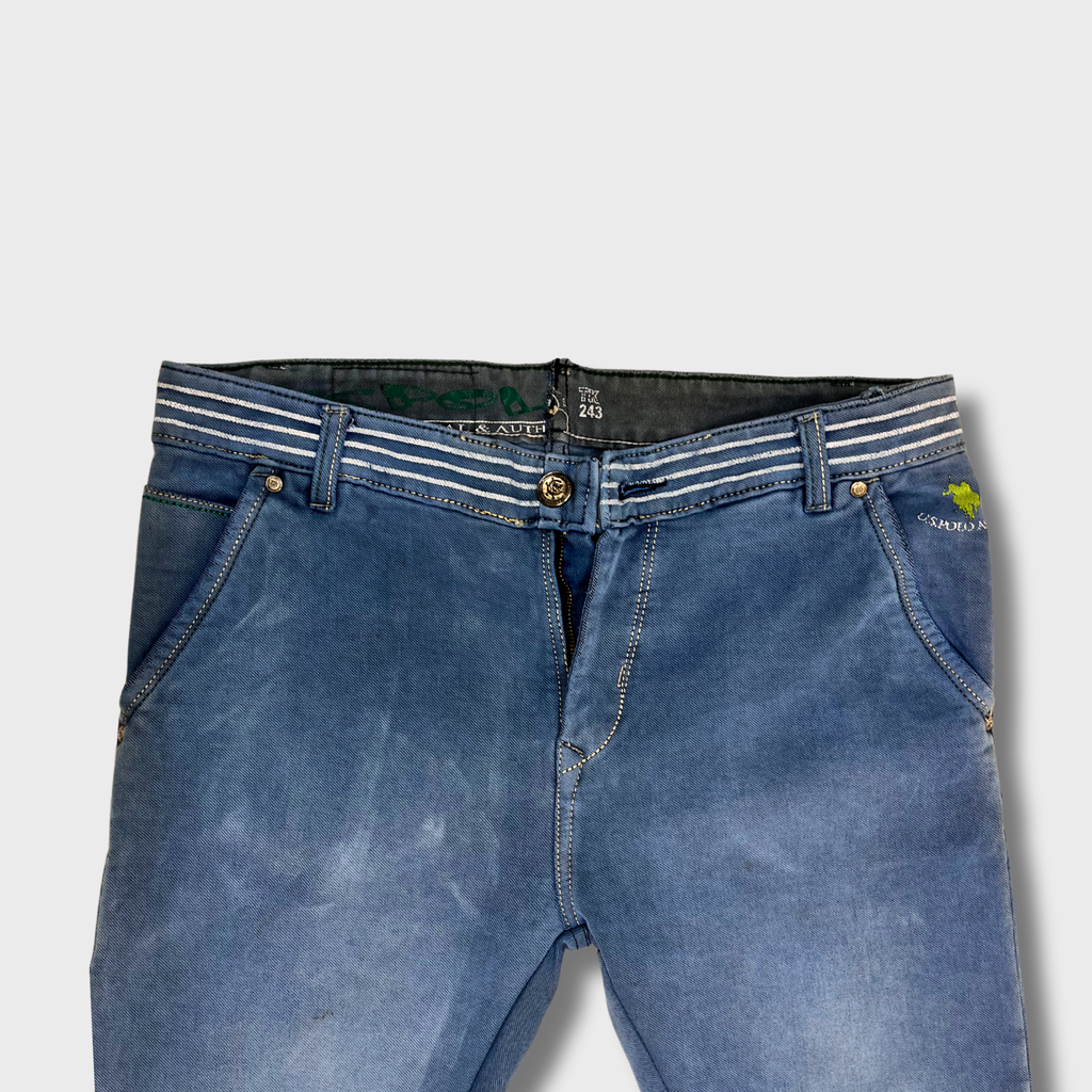 Men’s Blue Denim Jeans – Size 34 Waist | US Polo Assn.® Narrow Fit & Style