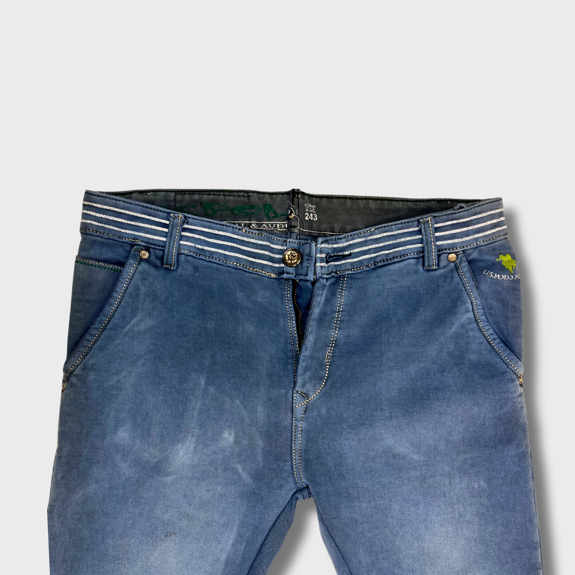 Men’s Blue Denim Jeans – Size 34 Waist | US Polo Assn.® Narrow Fit & Style