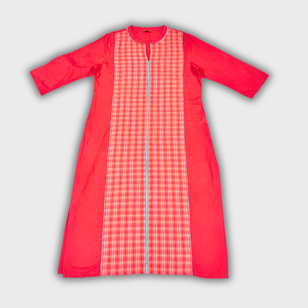 Women’s Pink Cotton Kurti – Everyday Stylish Comfort | Size M | Aurelia™