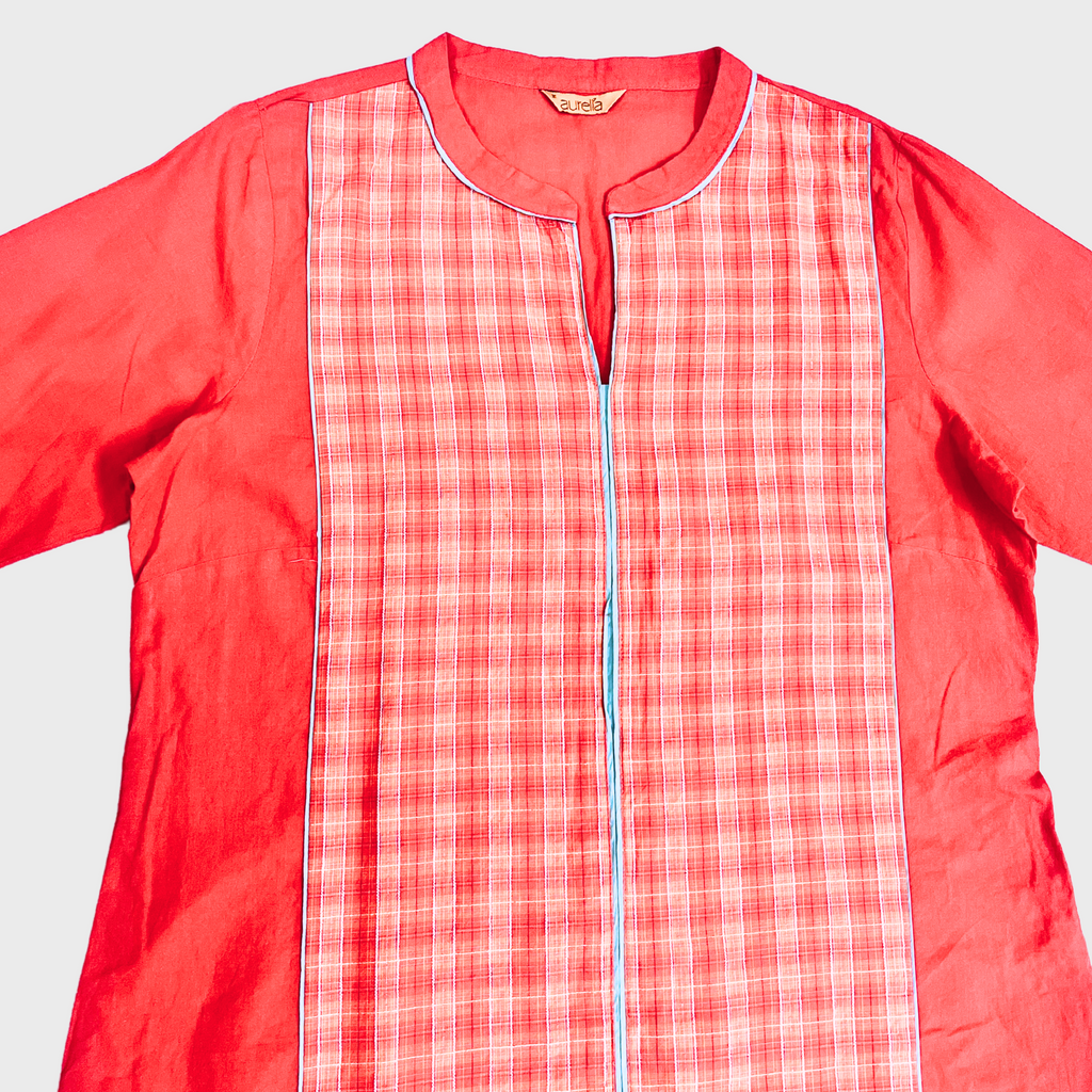 Women’s Pink Cotton Kurti – Everyday Stylish Comfort | Size M | Aurelia™