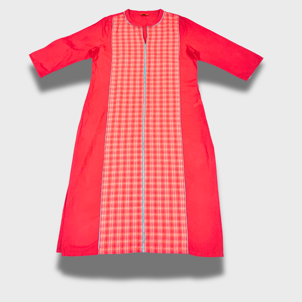 Women’s Pink Cotton Kurti – Everyday Stylish Comfort | Size M | Aurelia™