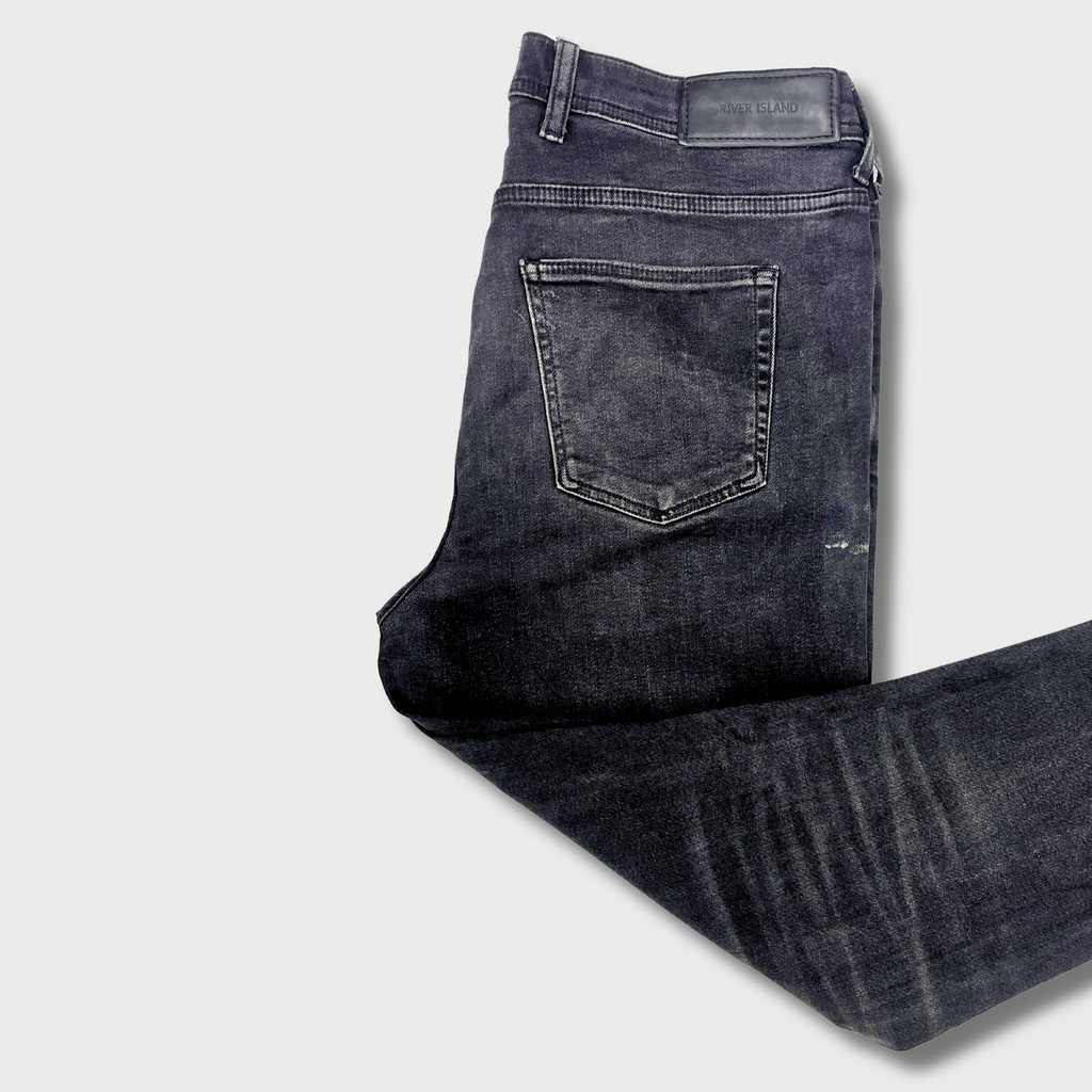 Women’s Black Denim Jeans – 34 Waist | River Island Classic Slim Fit & Comfort