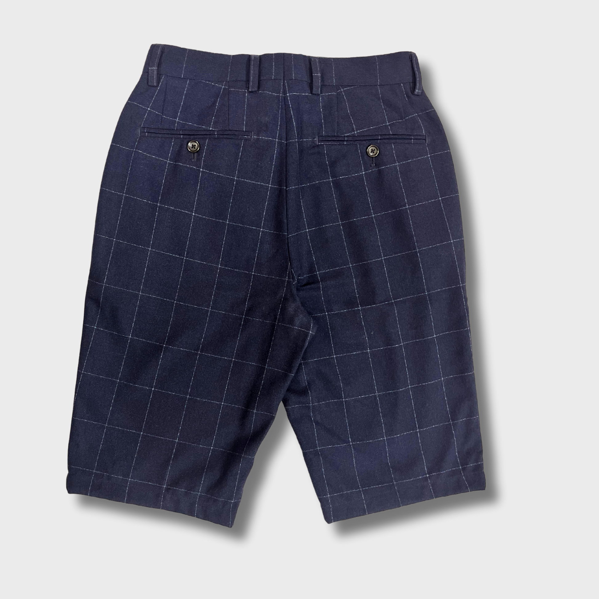 Men’s Dark Blue Trouser Shorts – Size 26 Waist | Lightweight & Stylish Casual Wear