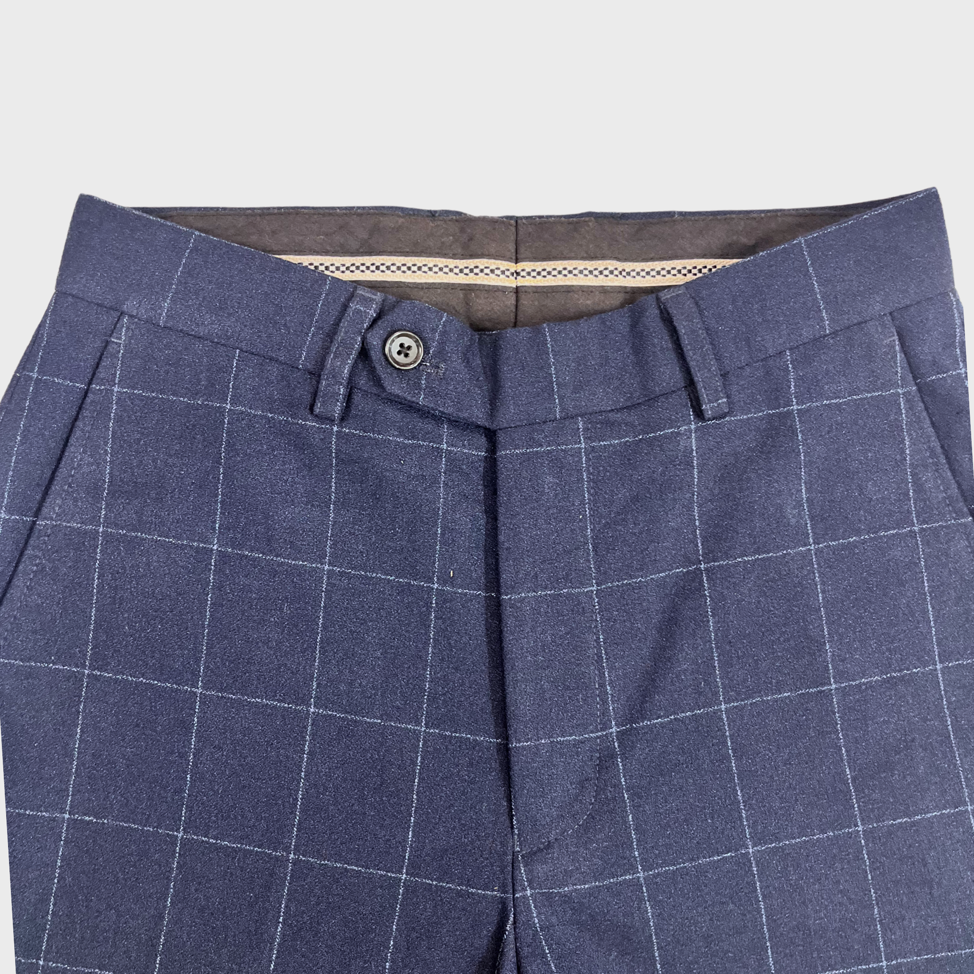 Men’s Dark Blue Trouser Shorts – Size 26 Waist | Lightweight & Stylish Casual Wear