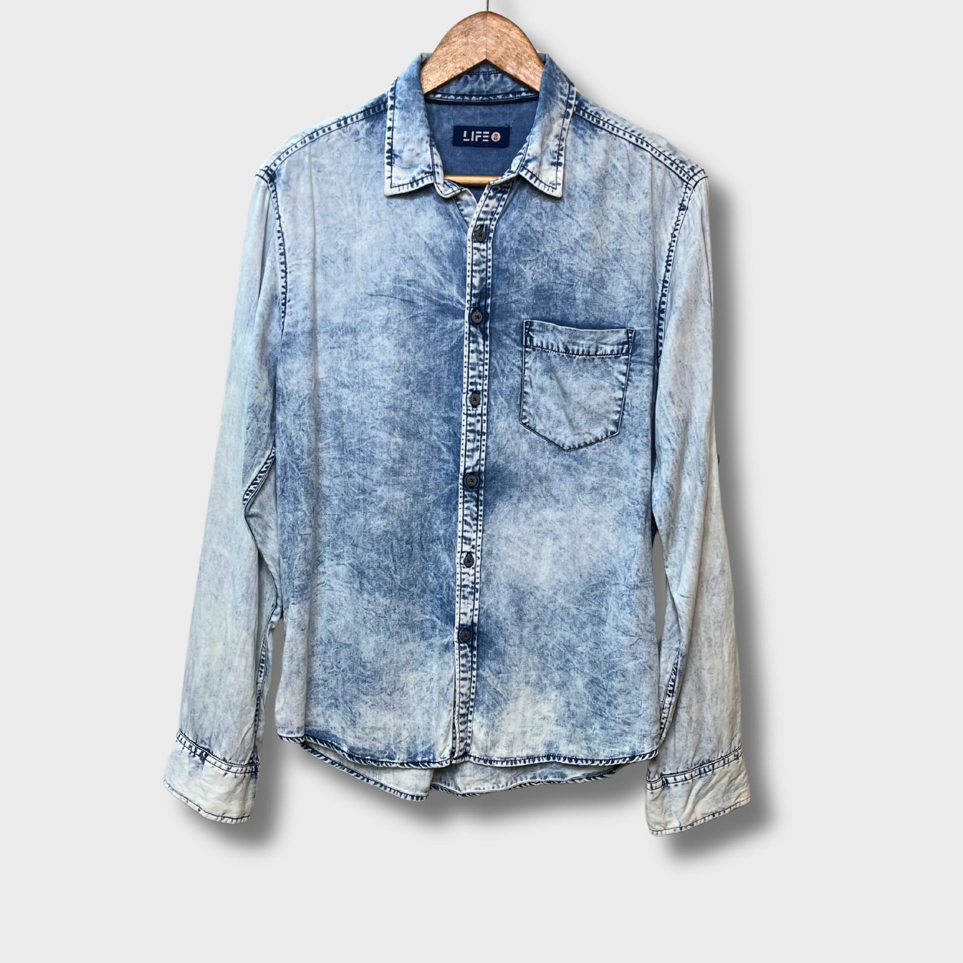 Men’s Denim Shirt – Medium (M) Size | Classic & Stylish by LIFE®