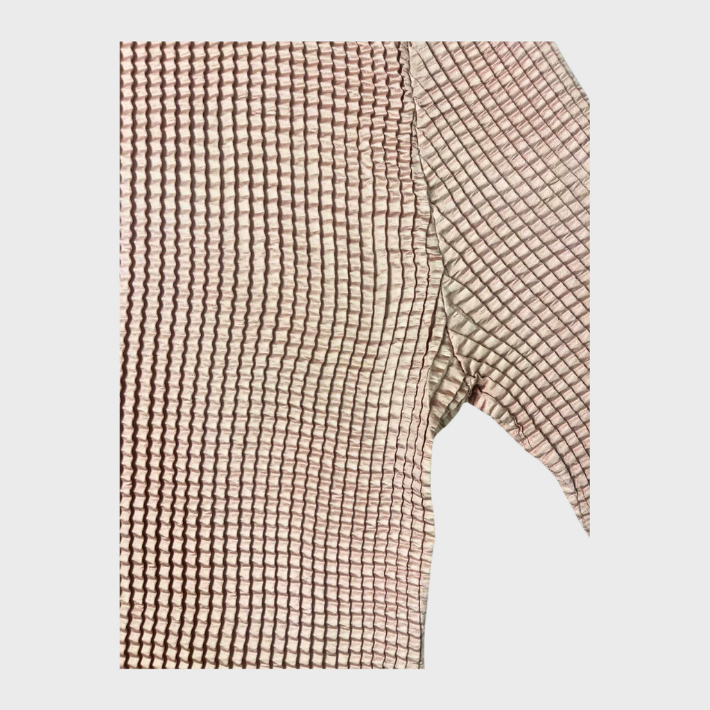 Women’s Rose Gold Crinkled Turtle Neck Dress – Rayon XL | Elegant & Comfortable