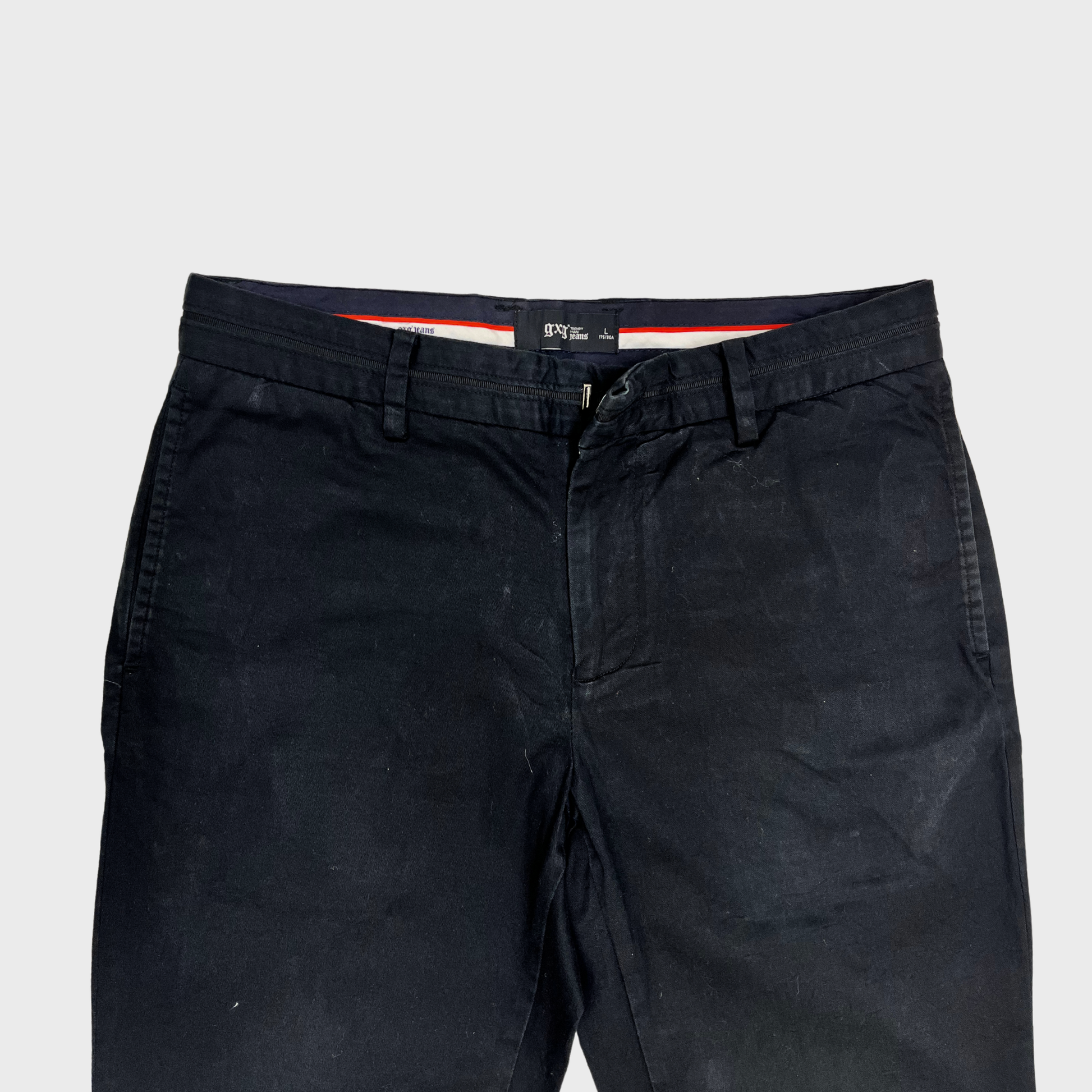 Men’s Black Comfortable Chinos – Size 32 Waist | GXG Classic Fit & Premium Style