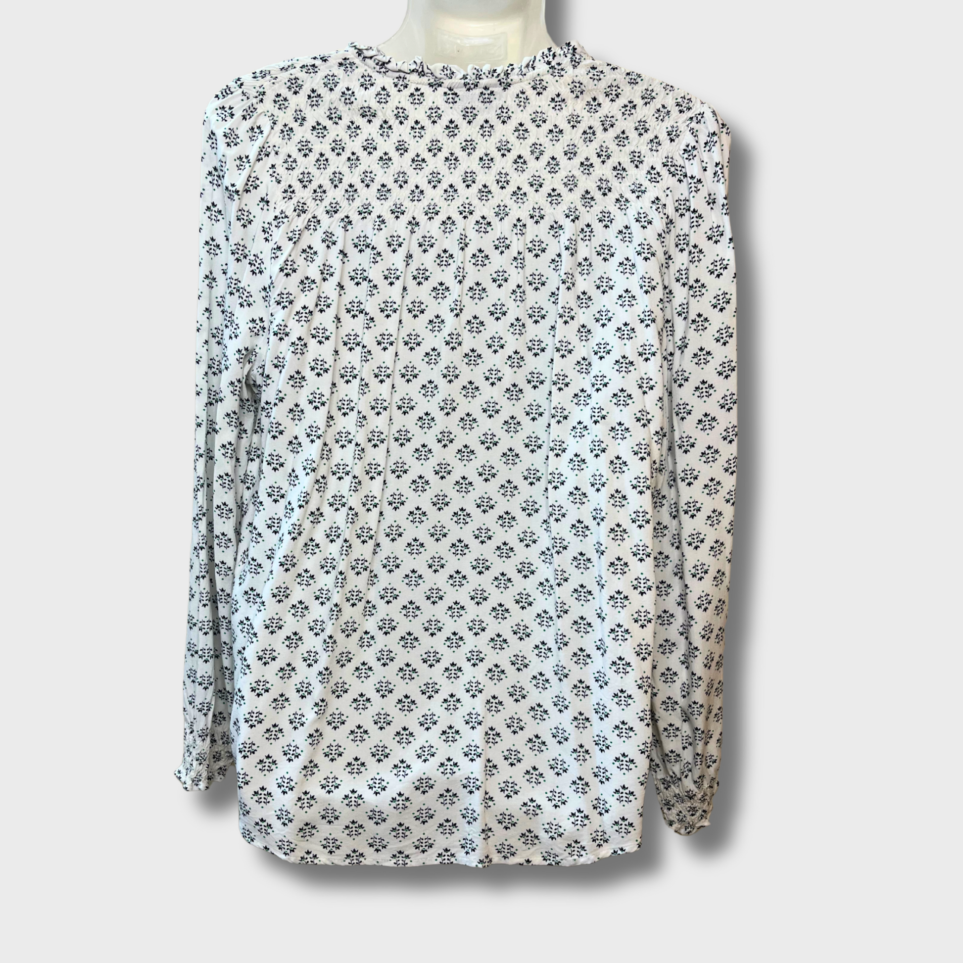 Women’s Casual Printed Top – Breathable Cotton, Full Sleeves | Size L by Yessica C&A