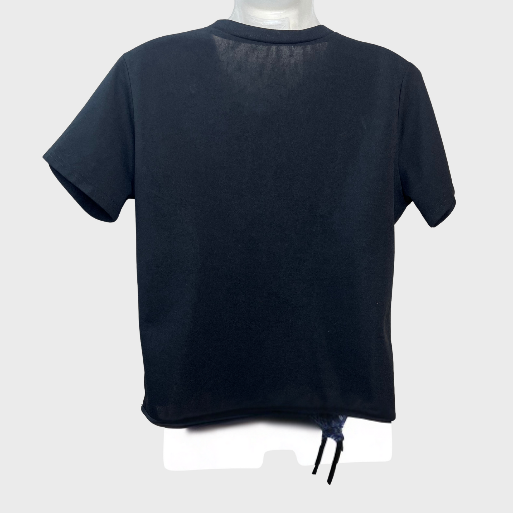 Women’s Black Half-Sleeve Top – XXL Size | Synthetic Comfort & Stylish Fit