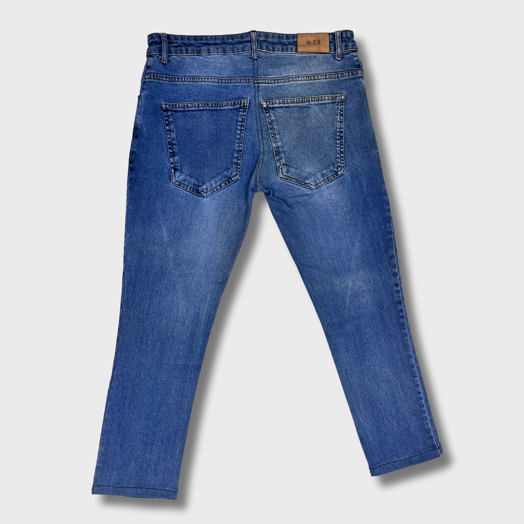 Women’s Blue Denim Jeans – Size 32 Waist | Westside® Narrow Fit & Comfort